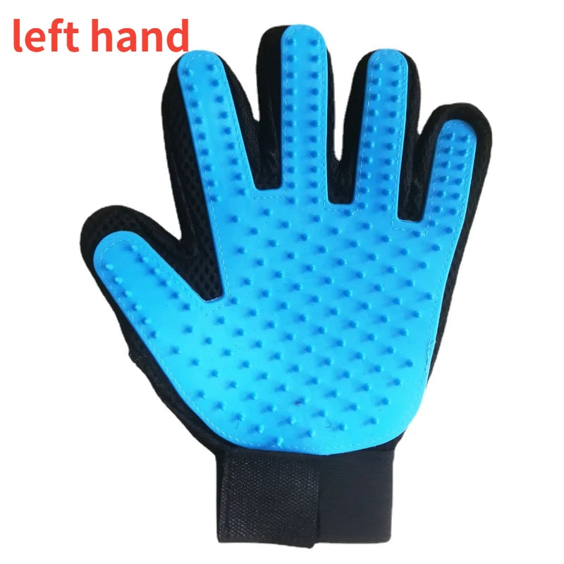 Pet Grooming Glove – Cat & Dog Hair Deshedding Massage Brush